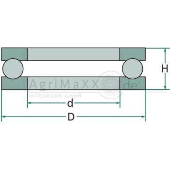 SIMOL Drucklager 35 x 62 x 18 - 0103