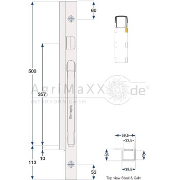 Kinnegrip SW-Runge K20 Re 500 KTL 1 R