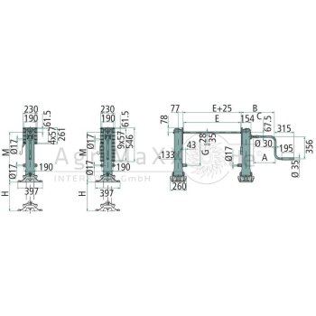 Jost Stützwindensatz Modul B MH: 800 - B0303-000000
