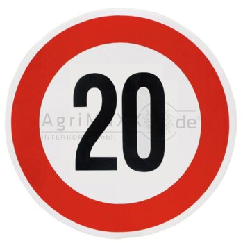 Schild - selbstklebende Folie, nicht reflektierend