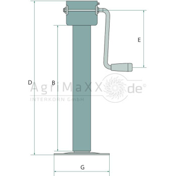 SIMOL Stützfuß DG 707W - DG707W