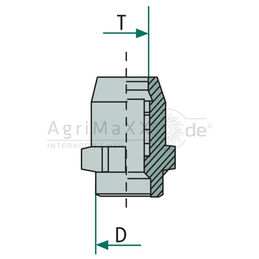 Kongsberg Gerader-Einschraub-Steckverbinder 18x2,0