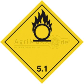 Gefahrzettel, Kl. 5.1 Magnet 300x300