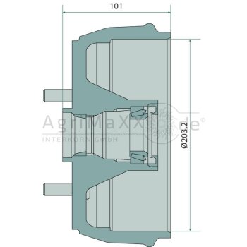 KNOTT Bremsnabe 200 x 50 - 406155C001