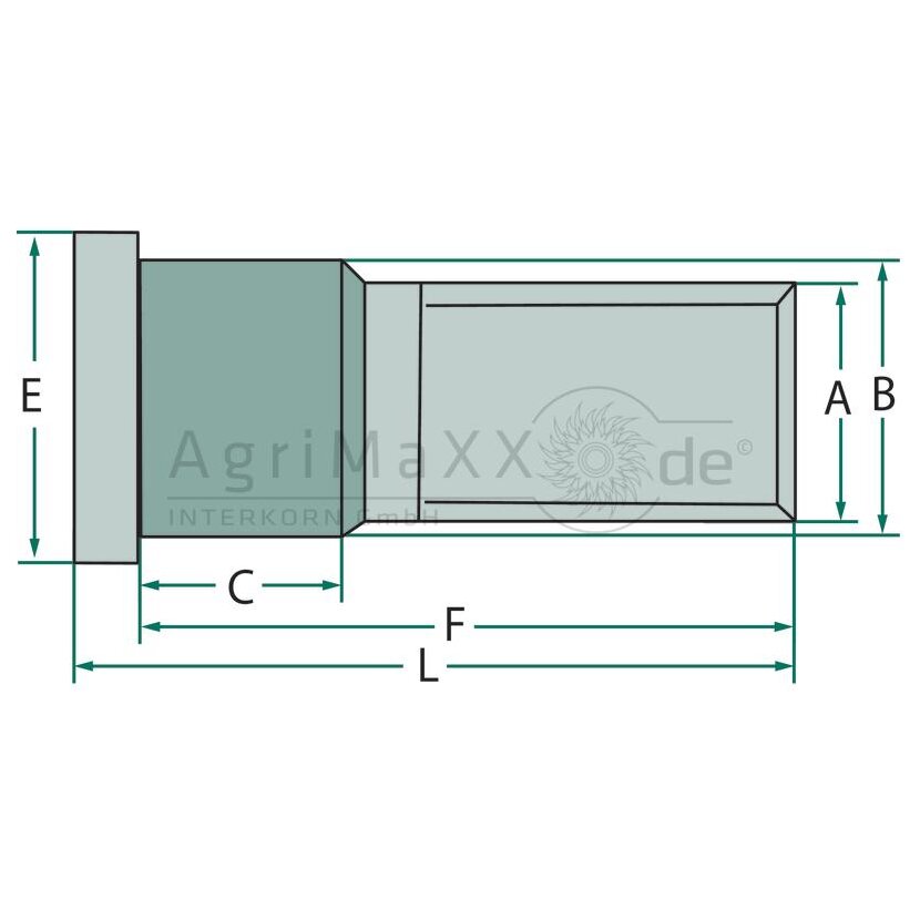 BPW Radbolzen M18 x 1,5 x 57 - 03.296.01.23.1 - Durchmesser: M18 x 1,5 mm - Länge: 63 mm