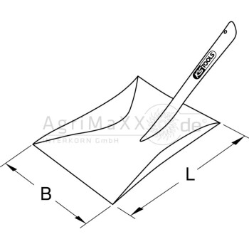 KS Tools Kehrblech, 228x224mm - 146.3000