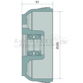 KNOTT Bremsnabe 200 x 50 - 26980B02