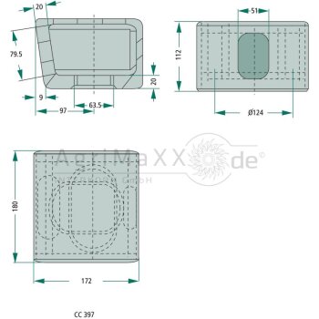 Jost Befestigungsbeschlag CC 397 (Stahlguss) - CC 397