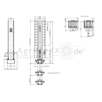 Jost Aluminium Fallstütze  FA 027