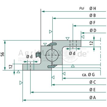 Jost Kugeldrehlager KDL 900-2 W - KDL900-2W