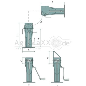 SIMOL Stützfuß DS 610AL - DS610AL