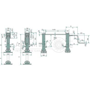Jost Stützwinde Modul B-Li MH: 650 - B0603-0000L