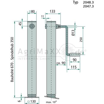 Haacon Spindelwinde 203509, Typ 2048.3 - 203509
