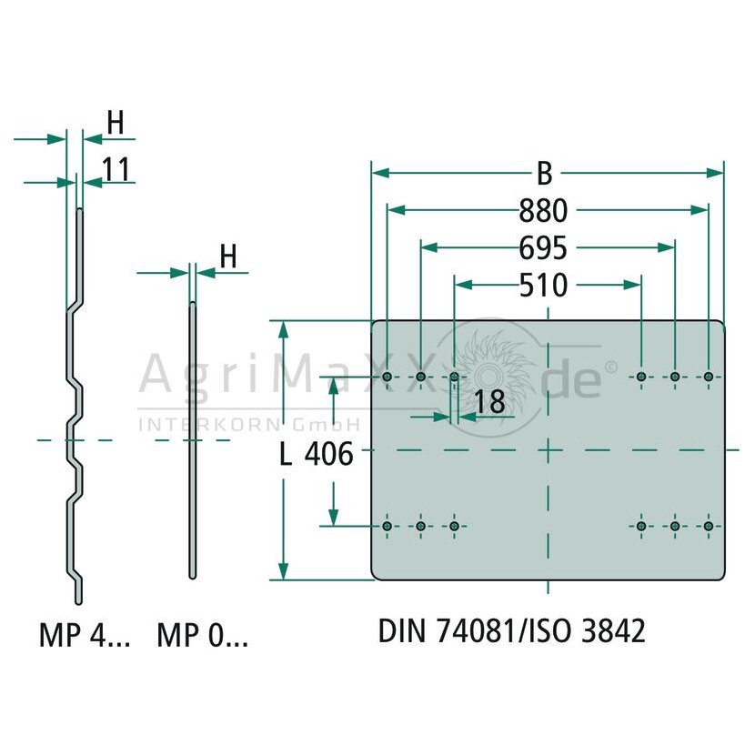 Jost Montageplatte - MP 0117