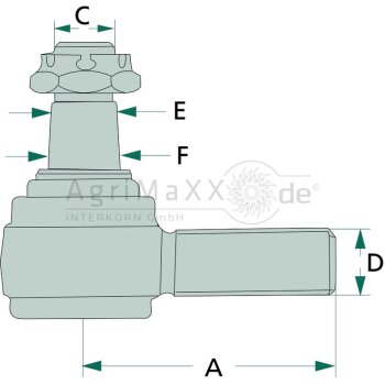 Kugelgelenk 20565 01, L: 80mm