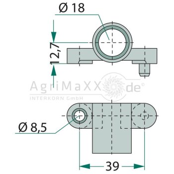BPW Sensorhalter links /re ECO, L: 19,5mm - 03.189.14.61.0