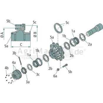 A.D.R Achsmutter - 9RDFZL