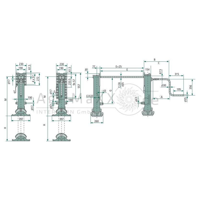 Jost Stützwinde Modul B-Li MH: 850 - B0203-0000L