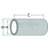 Federbuchse - Durchmesser: 24 mm - Messing