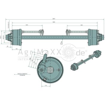 A.D.R Bremsachse - A80RM8KFN(1800)