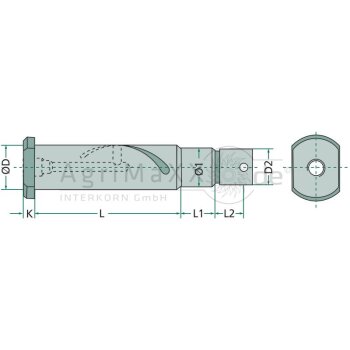 Einheitsfederbolzen E1 - Durchmesser: 24 mm - Länge:...