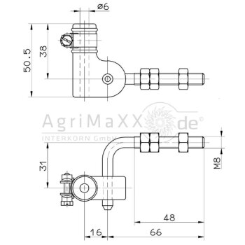 Wabco Anlenkung Luftfederventil 464 006 ... - 433 401 006 0