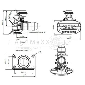 Ringfeder Anhängekupplung RF40-G145 AM autom.