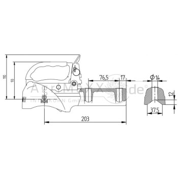 KNOTT Zugkugelkupplung BQ27 - 6E0286.001