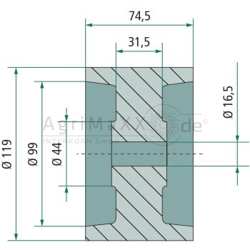 AL-KO Kielrolle Typ RP-53A - 1224461