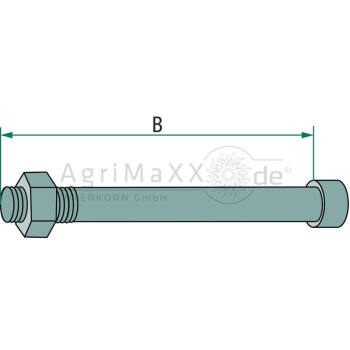 Federschraube Abmessung  10x100 K15x10