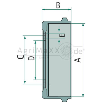FAD Bremstrommel - 331F050