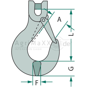 Standardhaken - Durchmesser: 30 mm - Länge: 105 mm