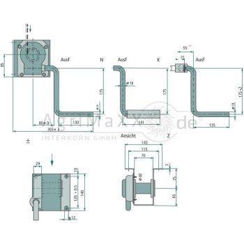 Haacon Ersatzradwinde 213158, Typ 468.0, 25A - 213158