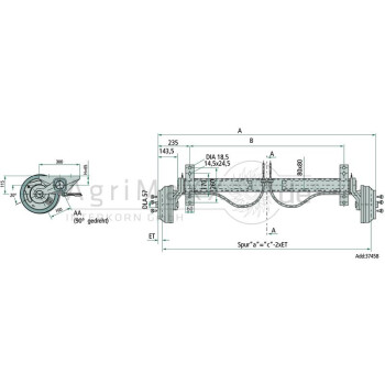 KNOTT Gummifederachse VGB 18-MV - B308289997