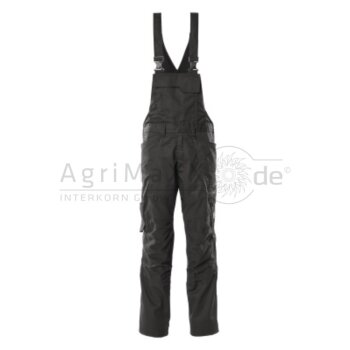 MASCOT Latzhose mit Knietaschen Schwarz 82C46