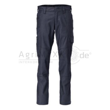 MASCOT Hose mit Schenkeltaschen sw/blau 82C68