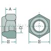 Sechskantmutter mit Klemmteil 7/16"" - 50146