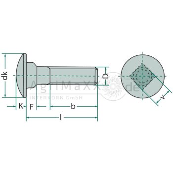 Schlossschraube M12x30 DIN 603