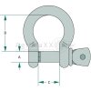 H-Schäkel ballig 7/16""