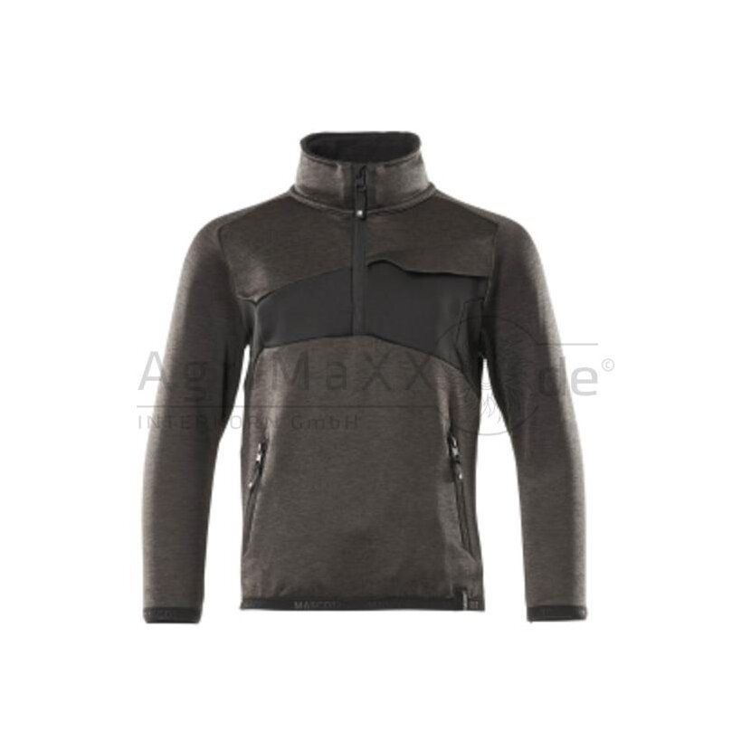 MASCOT Kinder Fleecepullover Anthrazit/sw 128