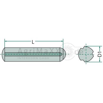 Zylinderkerbstift 10x80 DIN 1473