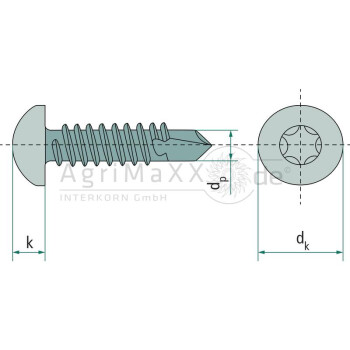 Bohrschraube 4,8x80 DIN 7504