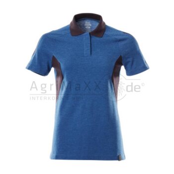 MASCOT Polo-Shirt Azurblau/Schwarzblau 4XLONE