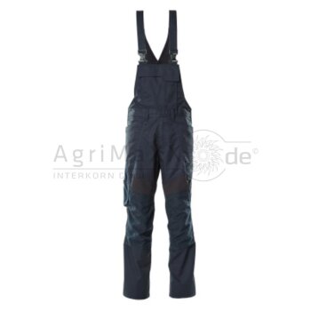 MASCOT Latzhose mit Knietaschen Schwarzbl 76C52