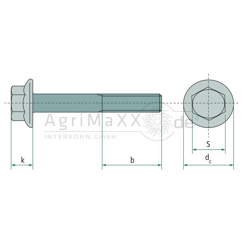 Sechskantschraube M12x30 DIN 6921