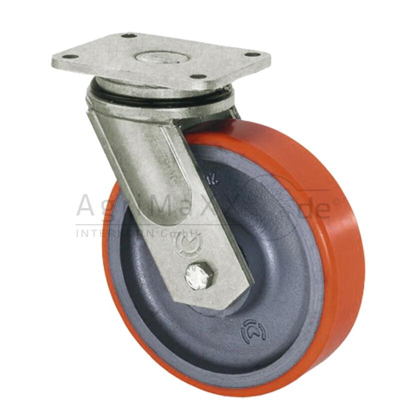 Polyurethan-Schwerlast-Lenkrollen - 0036976