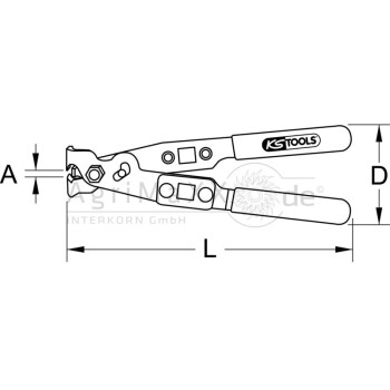 KS Tools O-Klipp-Schlauchklemmenzange - 115.1053