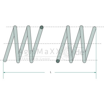 Druckfeder 13,4x18,5x2,5mm, L61mm