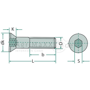 Senkschraube M16x40 DIN 7991