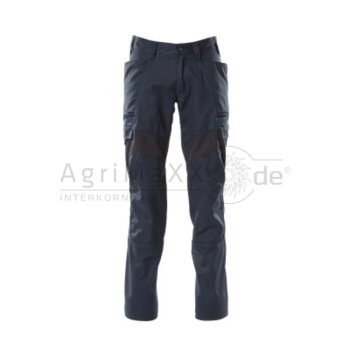 MASCOT Hose mit Schenkeltaschen sw/blau82C44